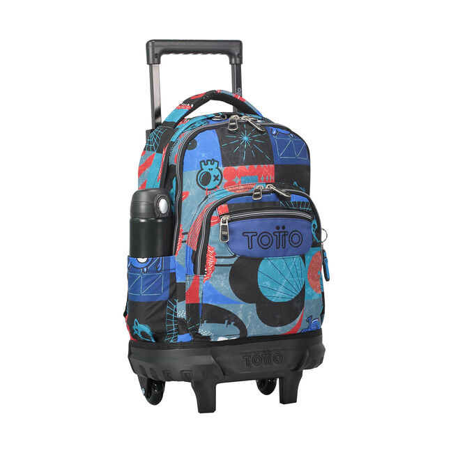 Mochila escolar pequeña ruedas cyber monstruos - Resma image number null