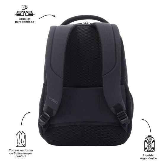 Mochila Deleg - Negro image number 4