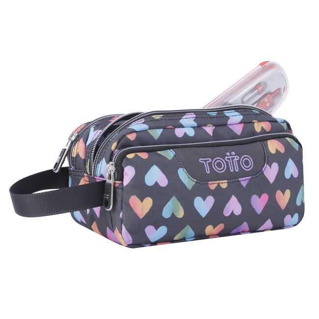 Estuche tres corazones multicolor - - Multicolor | Totto.es