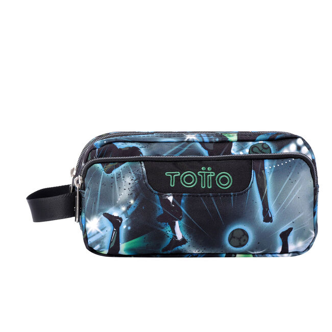 Estuche tres compartimentos estadio fútbol - Agapec - Estampado | Totto.es