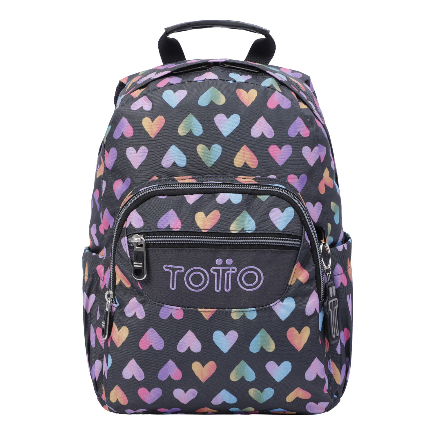 Mochila escolar corazones de colores Tempera Multicolor Totto.es