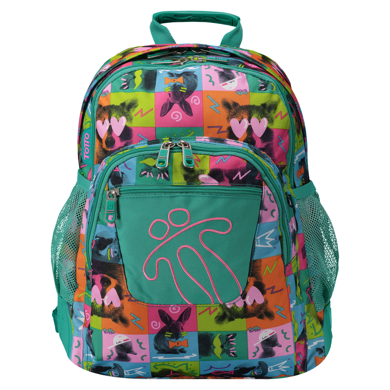 Mochila escolar Crayoles Verde Totto.es