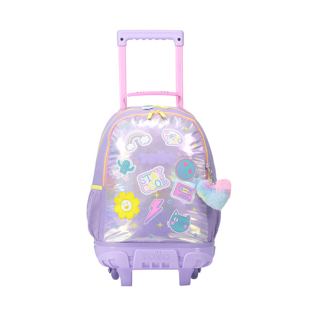 Mochila escolar con ruedas mediana de emojis - Emojy image number null