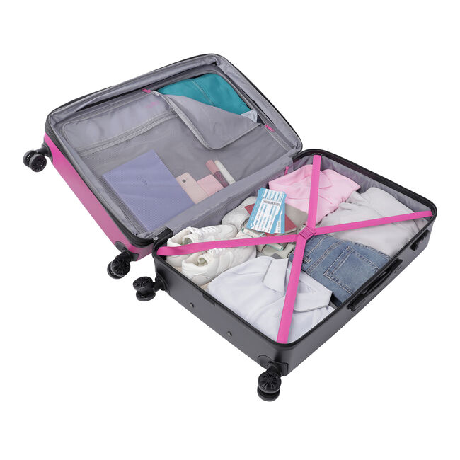 Maleta trolley grande color rosa - Bazy + image number null