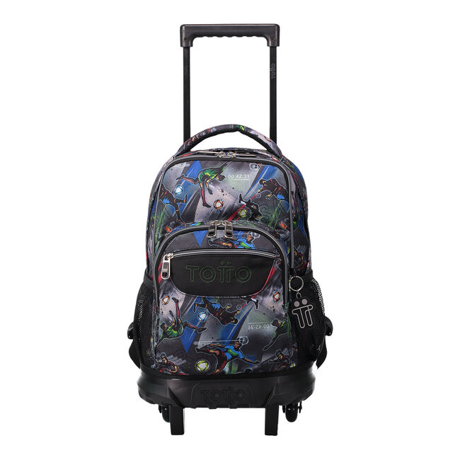 Sencillez Transitorio resistirse Mochila de ruedas fútbol con bolsillo para portátil Renglones - Gris |  Totto.es