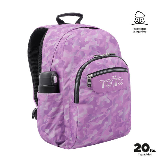 Mochila Acuareles - Camuflaje rosa image number 7