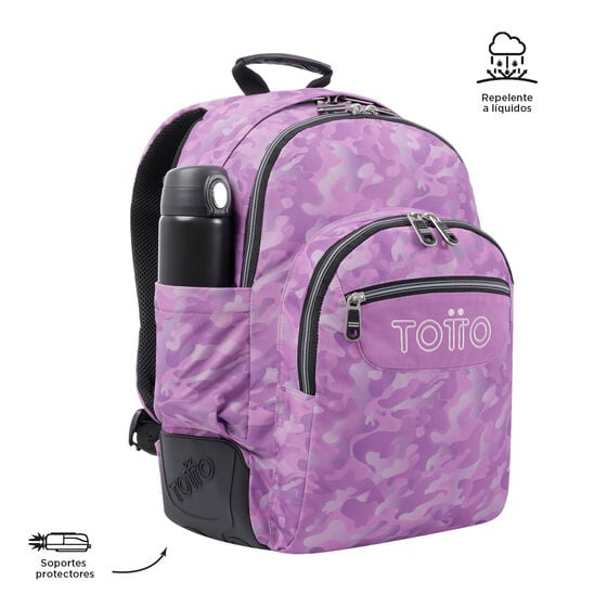 Mochila Crayoles - Camuflaje rosa image number 7