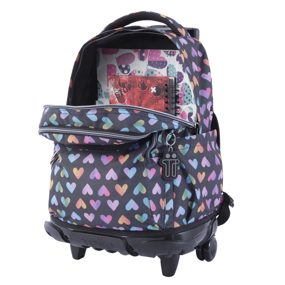 Mochila Renglones - Corazones de colores image number 7