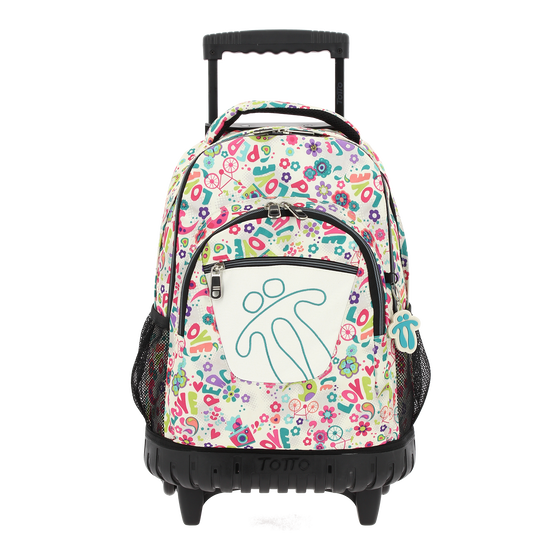 Mochila escolar con ruedas Renglones - 0SO image number 1