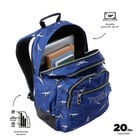 Mochila Rayol - Dinosaurs Blue image number 4