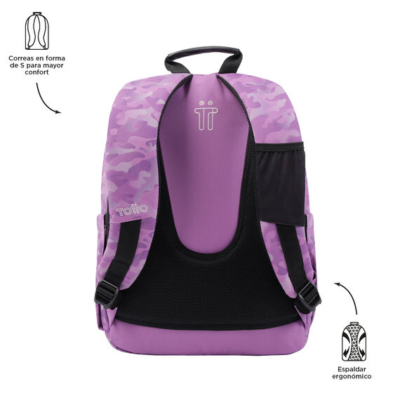 Mochila Acuarela - Camuflaje rosa image number 3