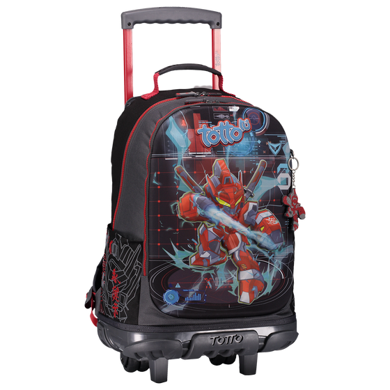 Mochila escolar grande con ruedas - Roburai image number 3