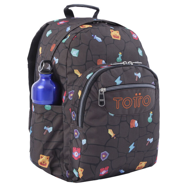 Mochila escolar adaptable a carro estampado videojuego - Acuareles image number null