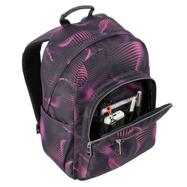 Mochila escolar onda fucsia - Acuarela image number null