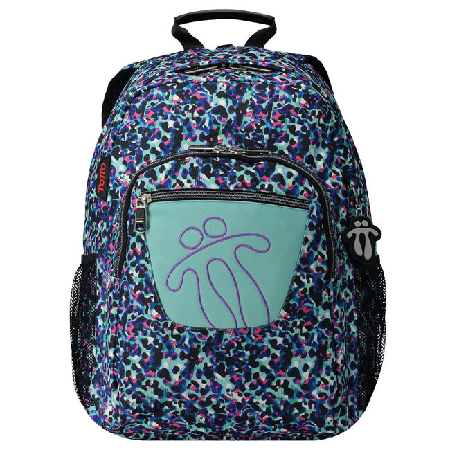 Mochila escolar adaptable carro - Acuareles - Azul |