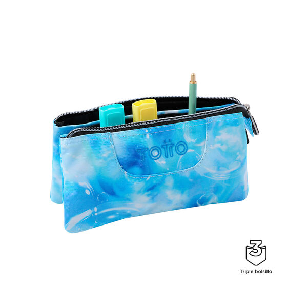 Estuche escolar eco-friendly tres compartimentos Tablero image number 3