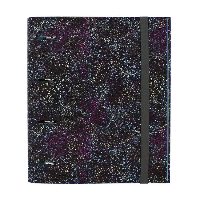 Carpeta de 4 anillas salpicado color