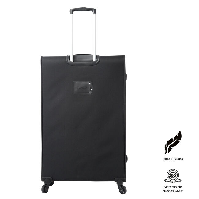 Maleta blanda eco-friendly de mediana negro - Travel Lite image number null