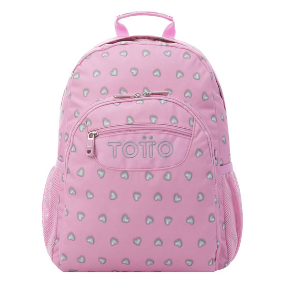 Mochila Acuareles - Corazones rosas image number 1