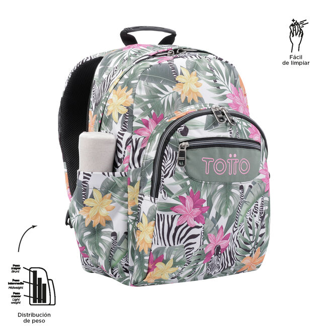 Mochila escolar tropical cebras - Acuarela image number null