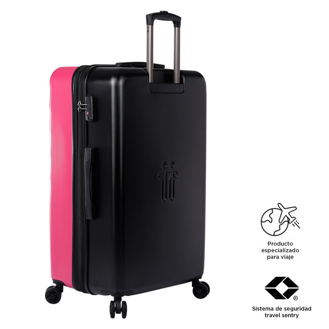Maleta rígida expandible grande Deco Rose - Bazy + image number null