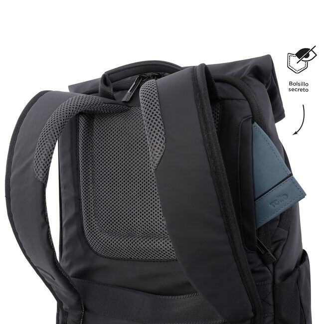 Mochila para portátil 14 color negro - Flappo image number null