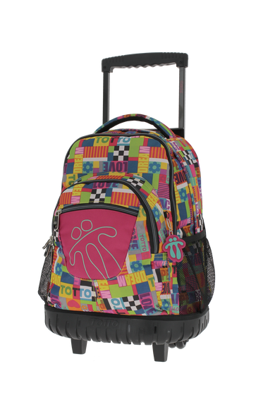 Mochila escolar con ruedas Renglones - 9P1 image number 3