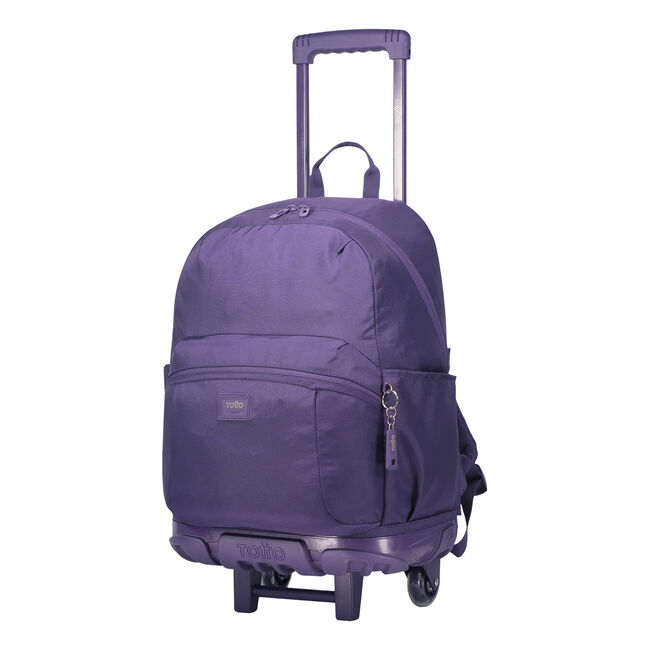 Mochila escolar con ruedas color morado - Trik L image number null