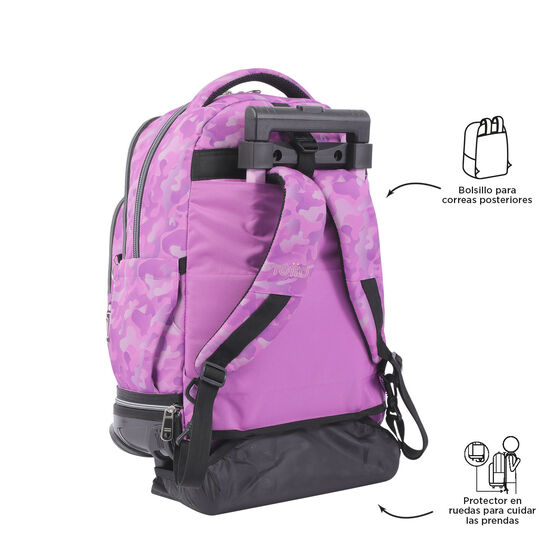 Mochila Desmontable Tiza - Camuflaje rosa image number 3