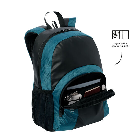 Mochila Teck 2.0 M - Negro/Azul image number 6