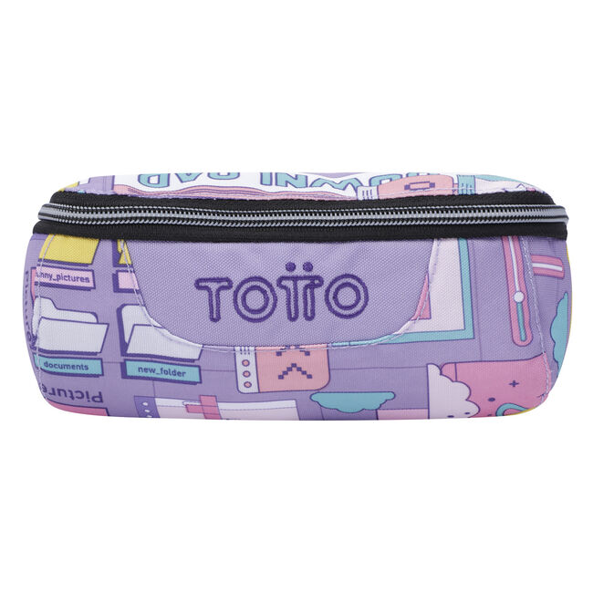 sangre Estar satisfecho solar Estuche escolar estampado morado ciber - Tajalapiz - Morado | Totto.es