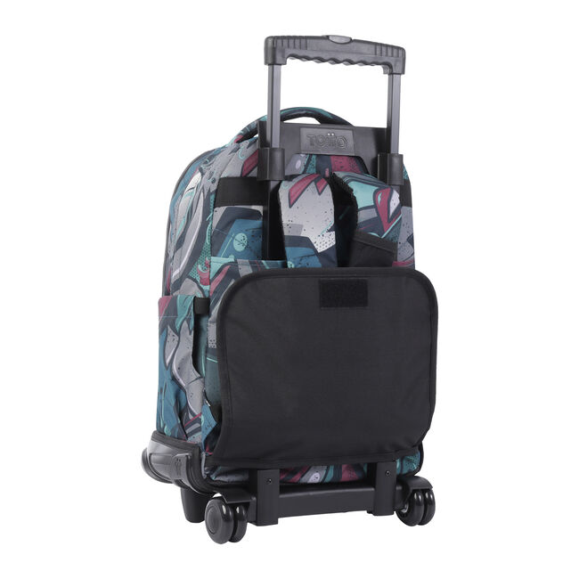 Mochila escolar con ruedas lienzo eco-friendly - Renglones image number null