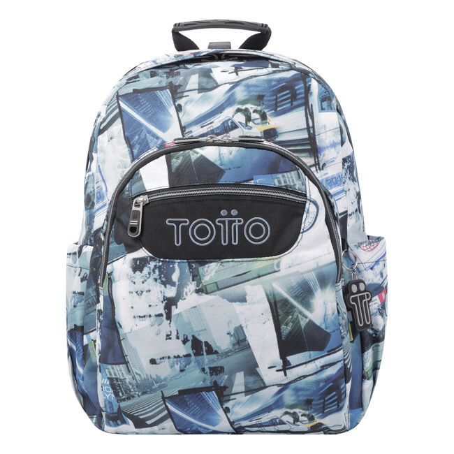 Mochila escolar adaptable a carro postales y casetes - Acuareles