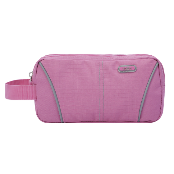 Estuche escolar dos compartimentos rosa - Zurich image number 1