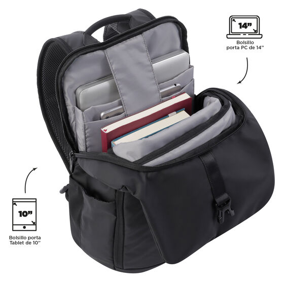 Mochila Flappo - Negro image number 5