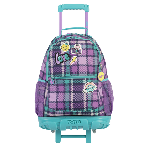 Mochila escolar grande con ruedas - Patchly image number 1