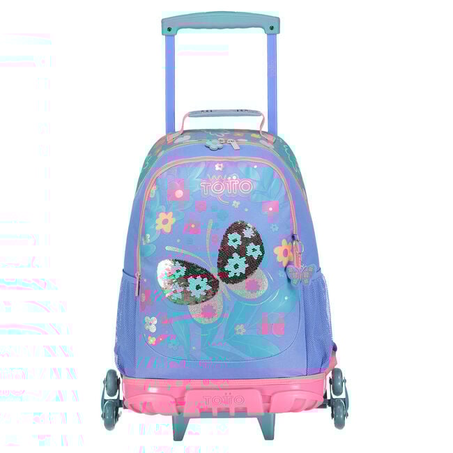 Mochila escolar grande 3 ruedas - Magic Garden image number null