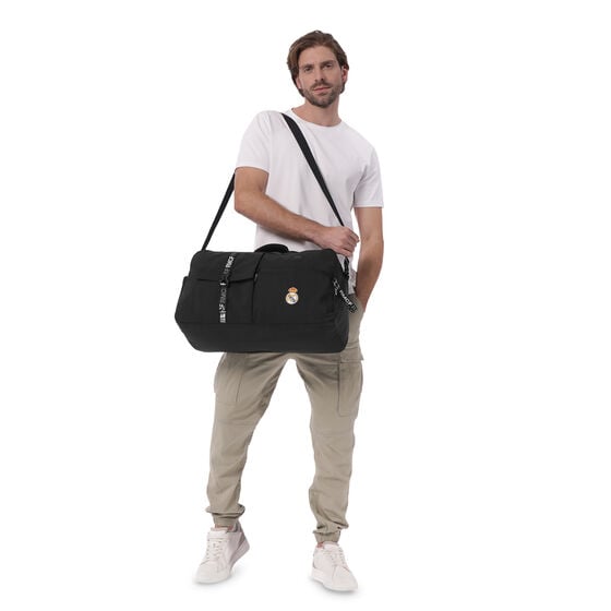 Bolsa de viaje mediana Real Madrid - Negro image number 7