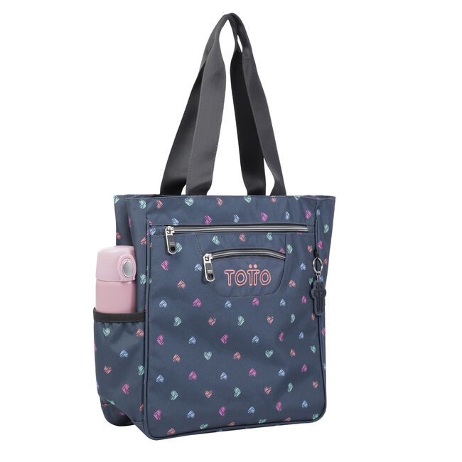 Bolso escolar estampado corazones - Cutara image number null