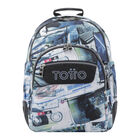 l➤ Compra MOCHILA TOTTO RUEDAS RENGLONES TROPICAL CEBRAS barato