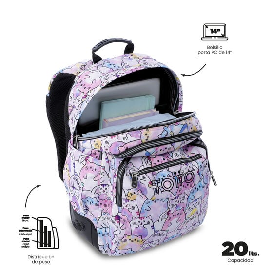 Mochila Rayol Glitter - Paws image number 5
