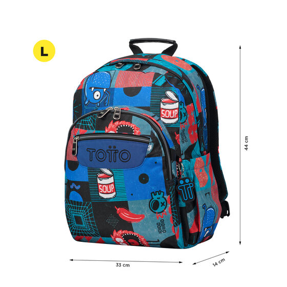 Mochila Acuareles - Cyber monstruos image number 2