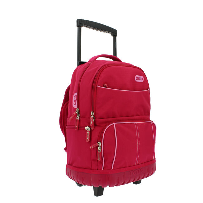 Mochila escolar con ruedas y para PC - Yeil - Rosa | Totto.es