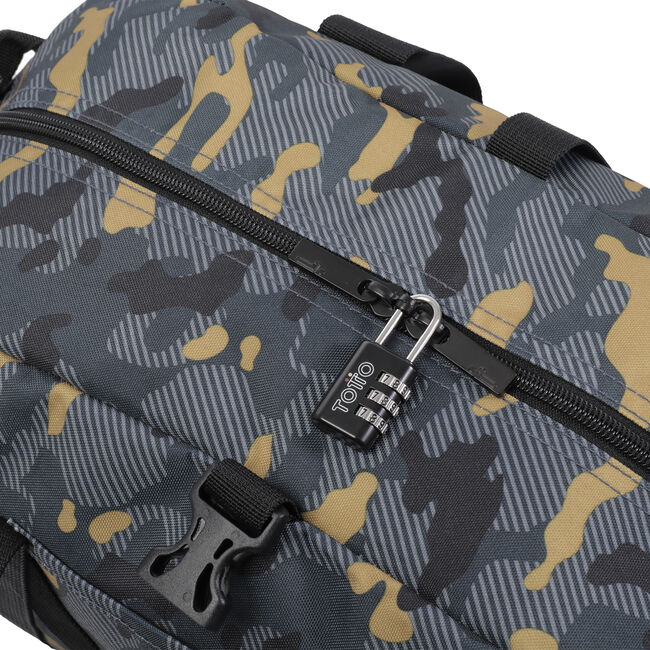 Bolsa de deporte estampado militar - Bungee image number null