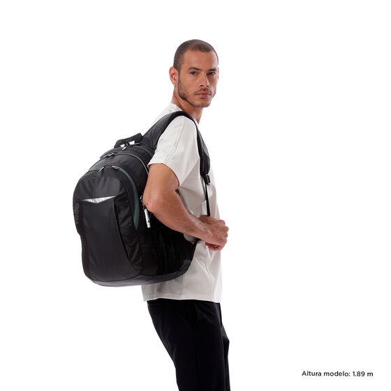 Mochila Teck 2.0 L - Negro/Verde image number 2