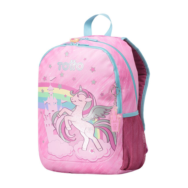 Mochila escolar mediana de fantasía y unicornio - Fantasy image number null