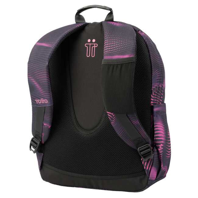 Mochila escolar onda fucsia - Acuarela image number null