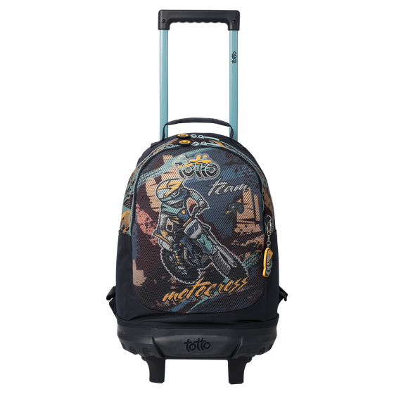 Mochila escolar pequeña ruedas - Motto Cross image number 1