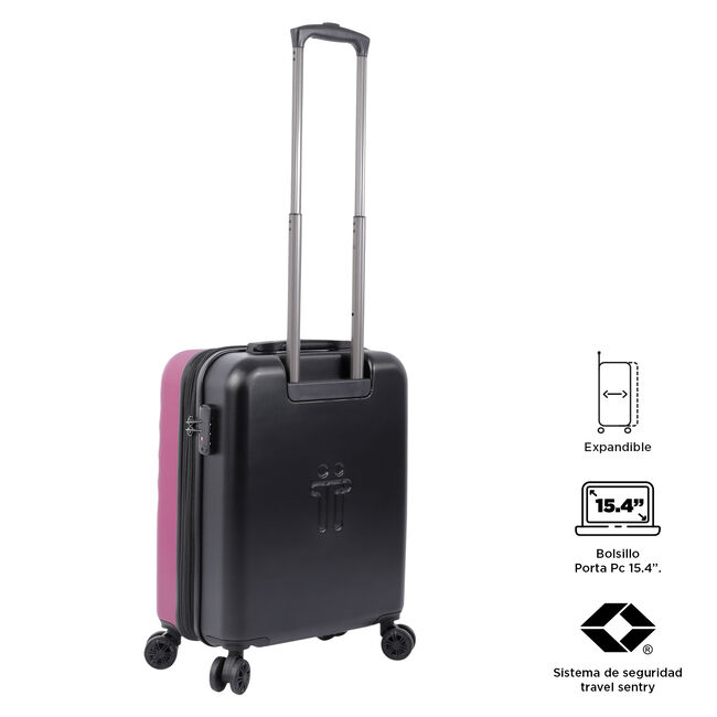 Maleta trolley cabina color rosa - Bazy + image number null