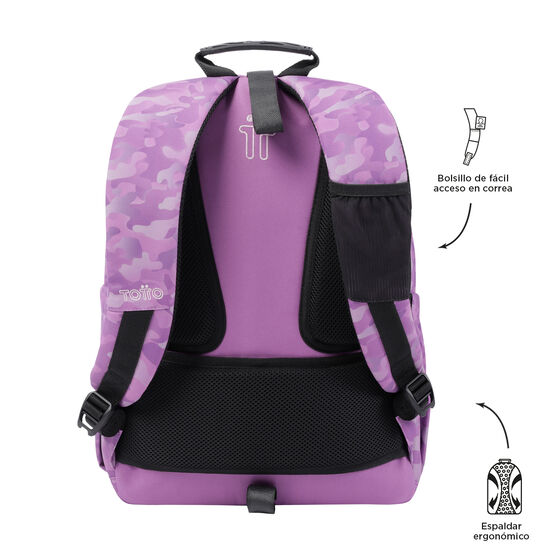 Mochila Acuareles - Camuflaje rosa image number 4